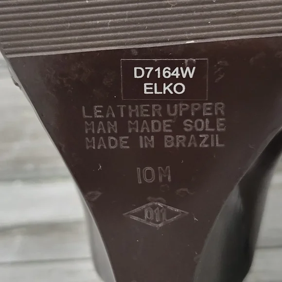 Retro (90's) Diba "Elko" Square-Toe Top-Stitch Wedge Heel Boots - Picture 9 of 15